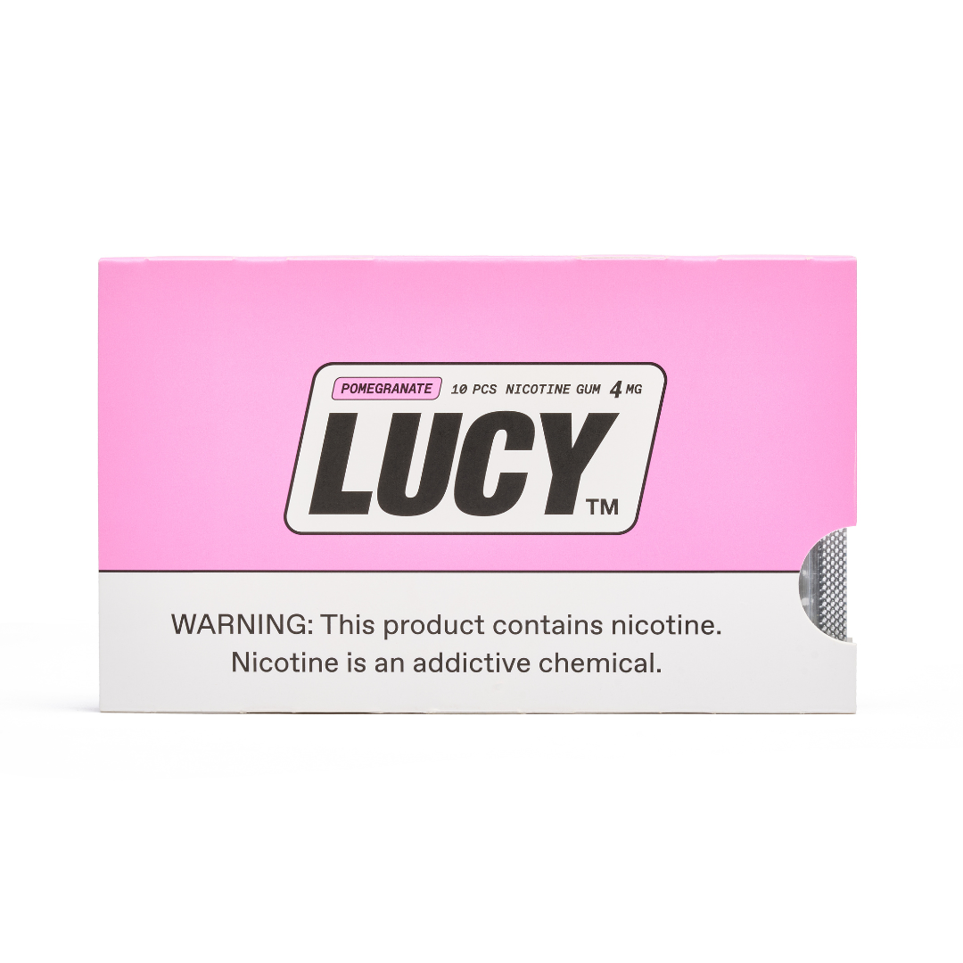 Lucy Nicotine Gum | Pomegranate 4mg